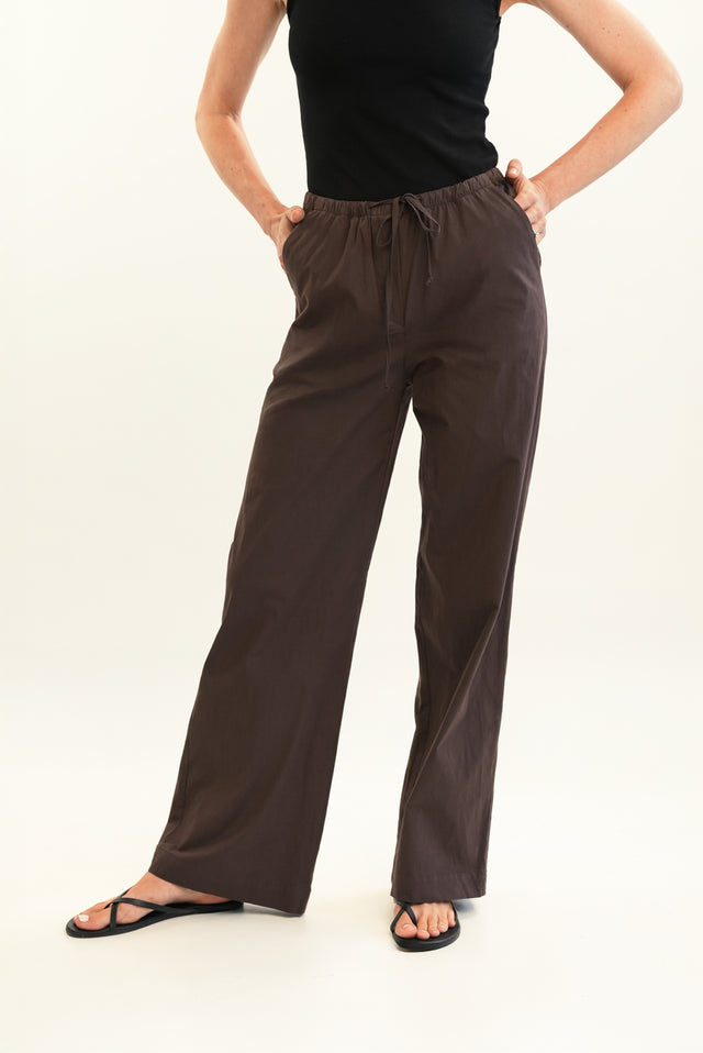 Uma Pants Cotton Espresso