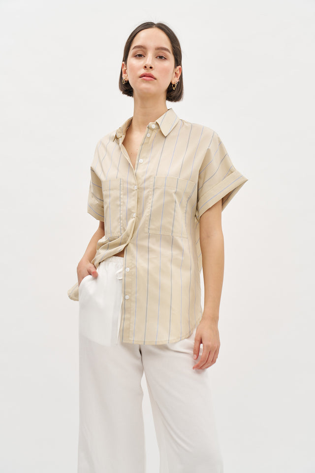 Daniel Blouse Sand stripes