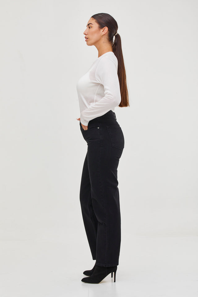 Straight Denim Black