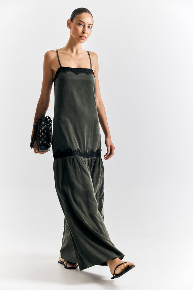 Charlie Lace Dress Olive