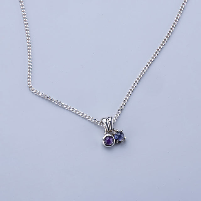 SILVER TWIN NECKLACE