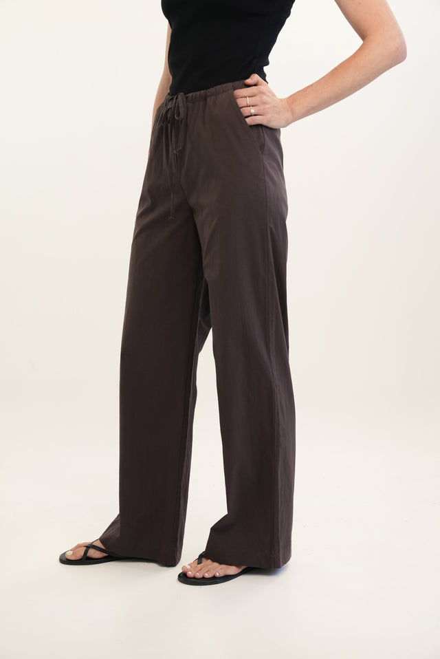 Uma Pants Cotton Espresso