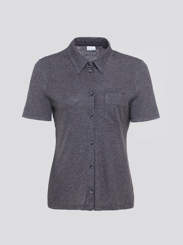 Alison Soft Blouse Dark Grey