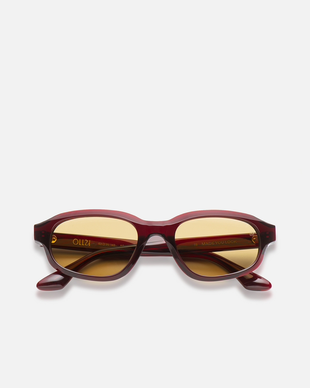 Ollu Agate Bordeaux Yellow