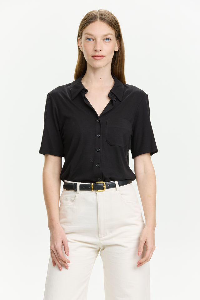 Alison Soft Blouse Black