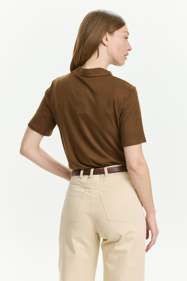 Alison Soft Blouse Brown