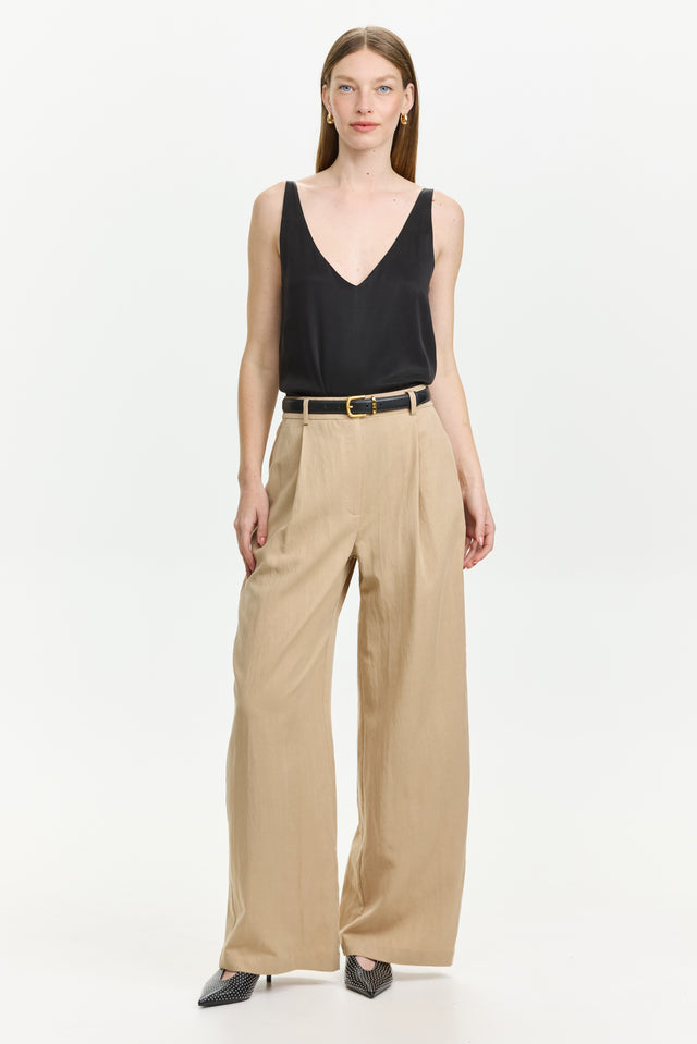 Erin Top Cupro Black