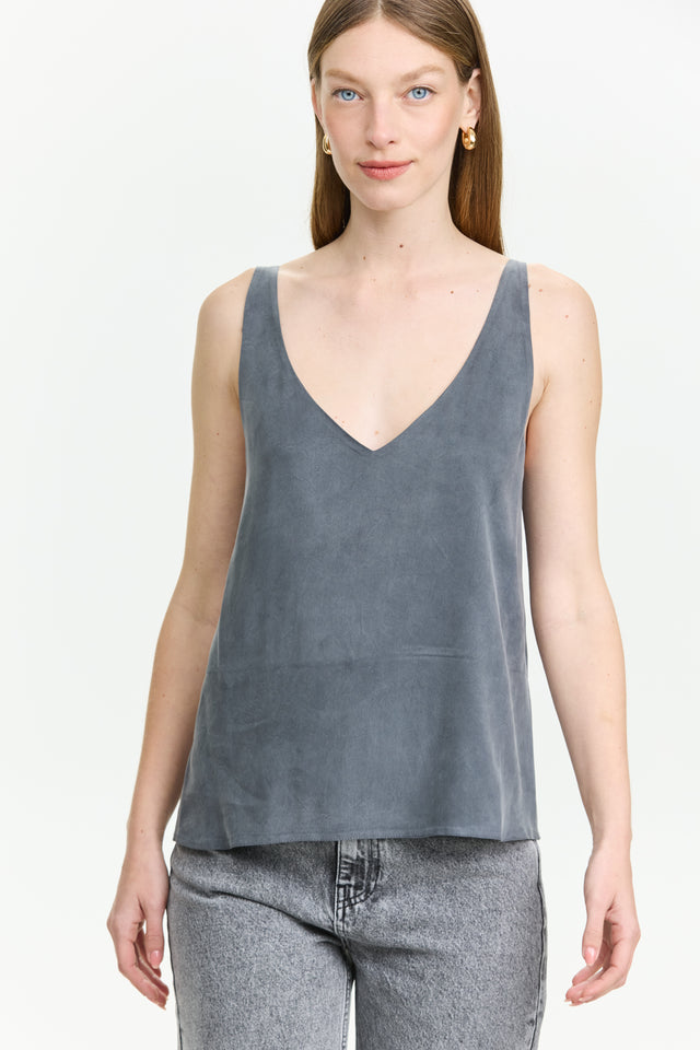 Erin Top Cupro Grey