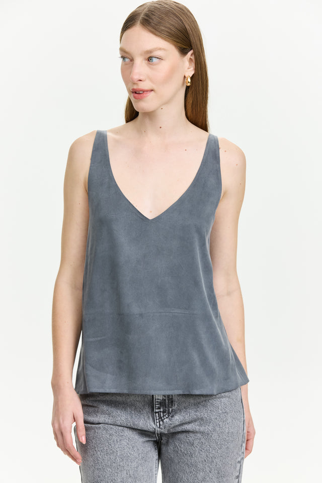Erin Top Cupro Grey