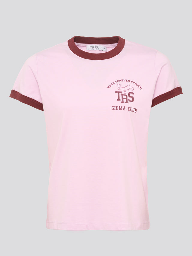 Tres Fitted T Pink Lavender Club