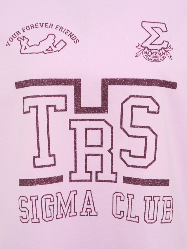 TRES Oversized T Pink Lavender