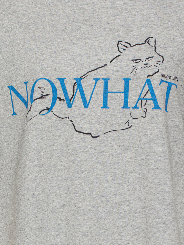Now Cat Oversized T Melange Grey