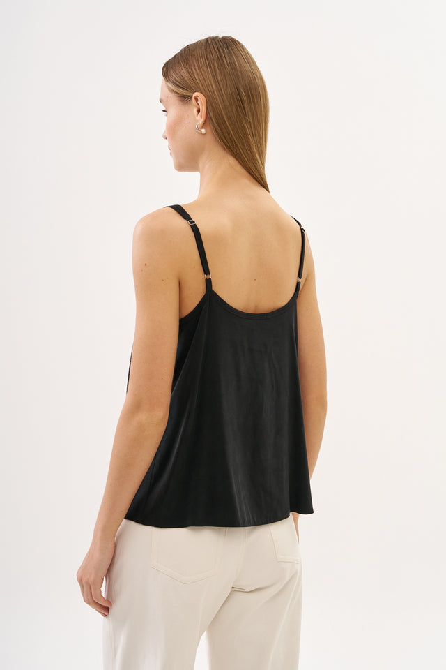 Erin Top Cupro Black