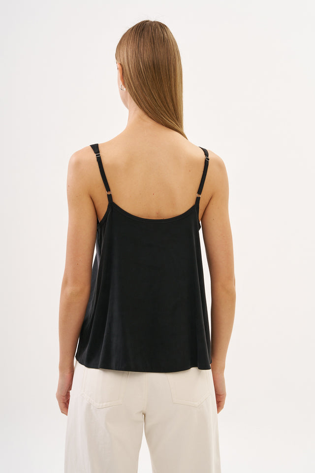 Erin Top Cupro Black