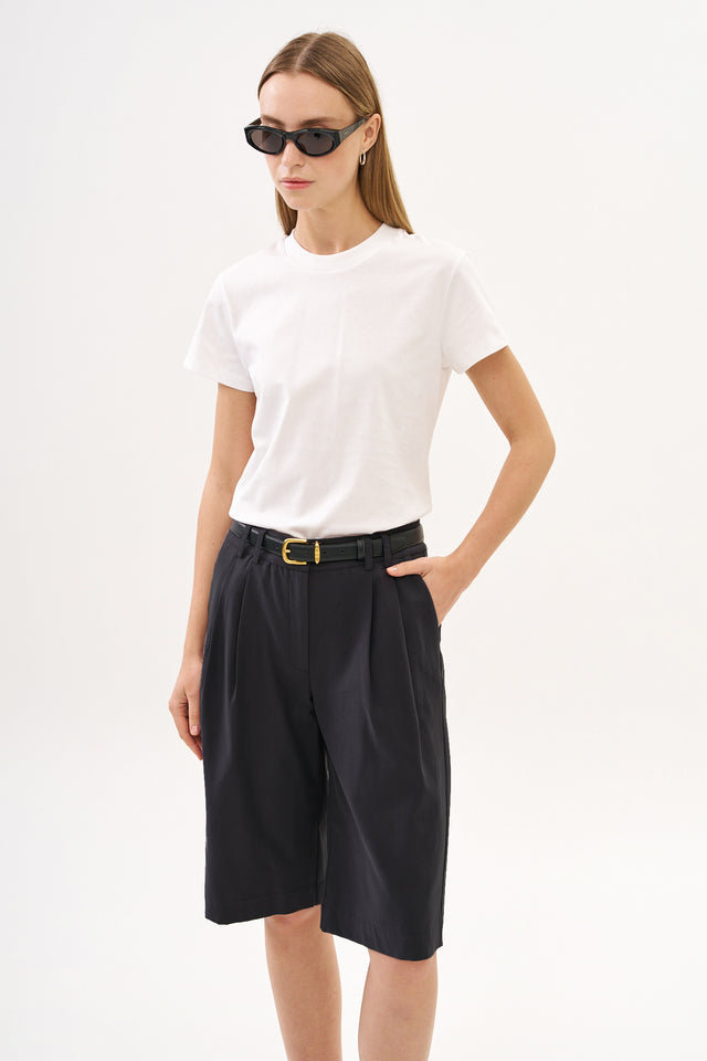 Noah Bermuda Tencel Black