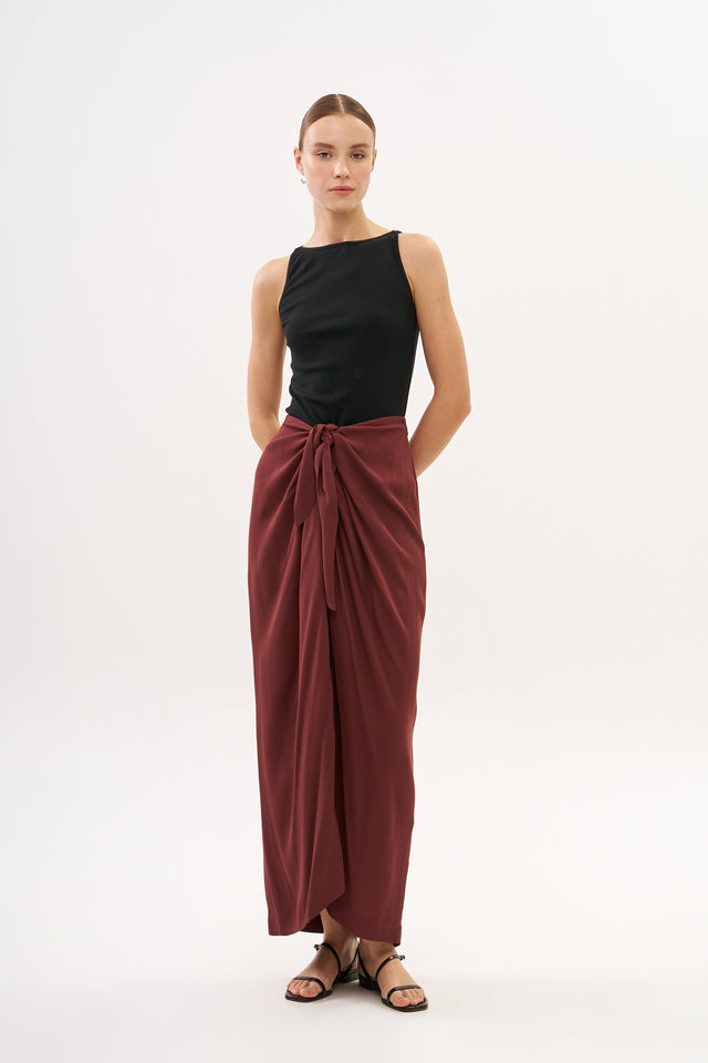 Jasmin Skirt Burgundy