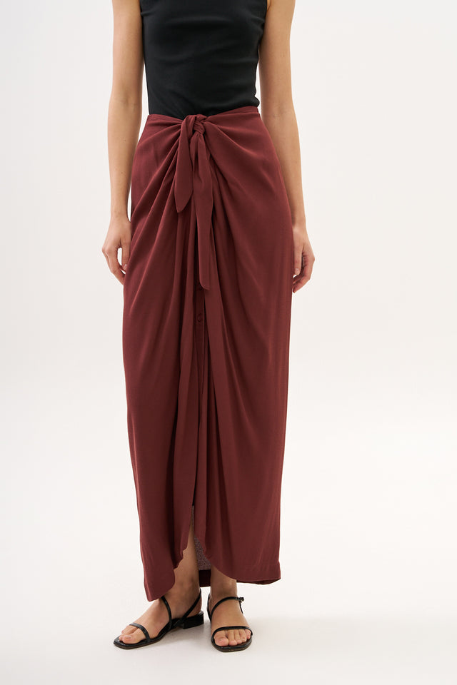 Jasmin Skirt Burgundy