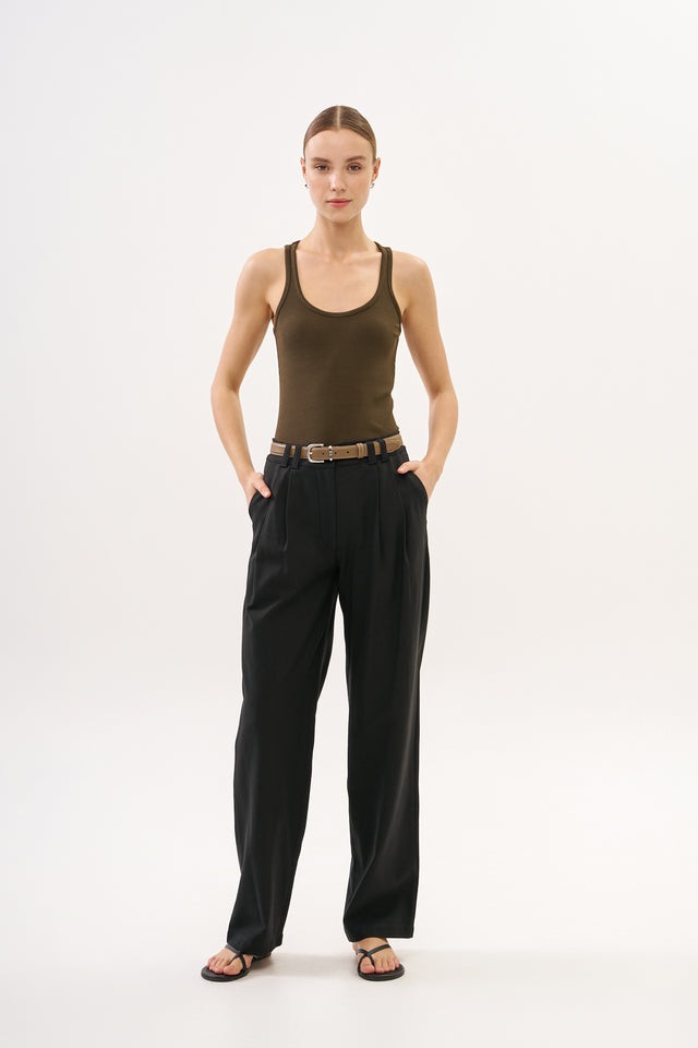 Noah Tencel Pants Black