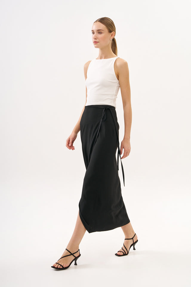 Mili Wrap Skirt Black