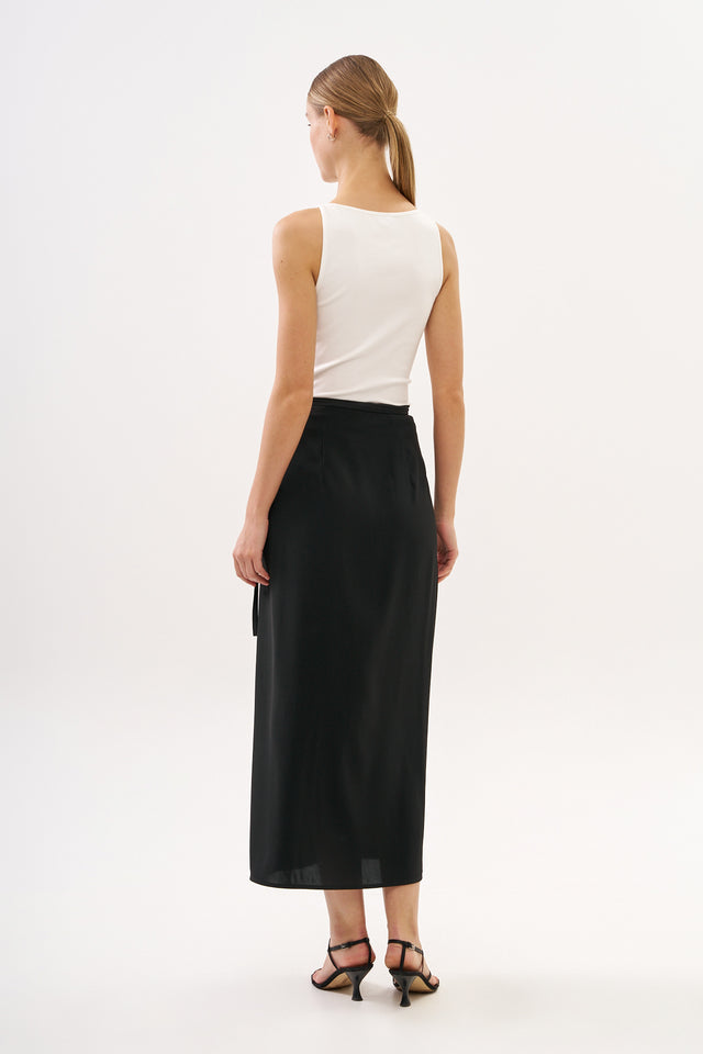Mili Wrap Skirt Black