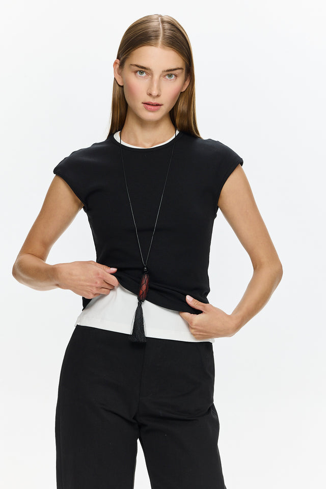 Ruby Slim T Black
