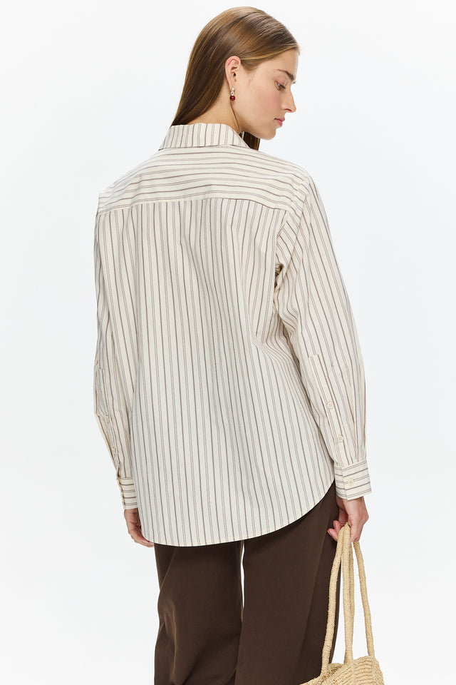 Pre-order Sam Blouse Bordeax Stripes