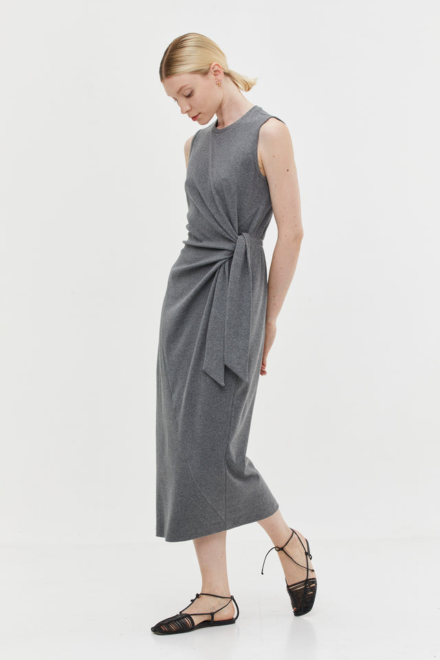 Sophie Rib Dress Grey