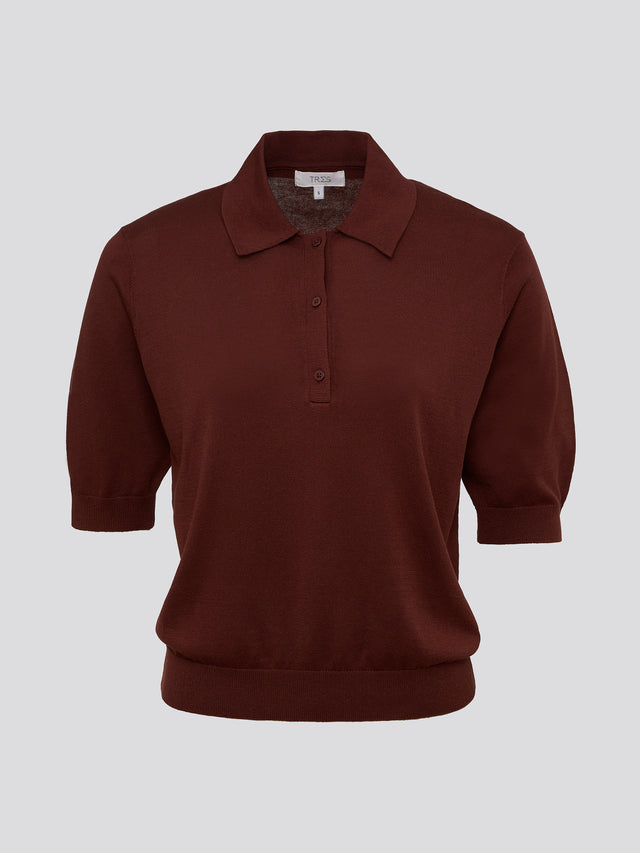 Short Sleeve Polo Chocolate