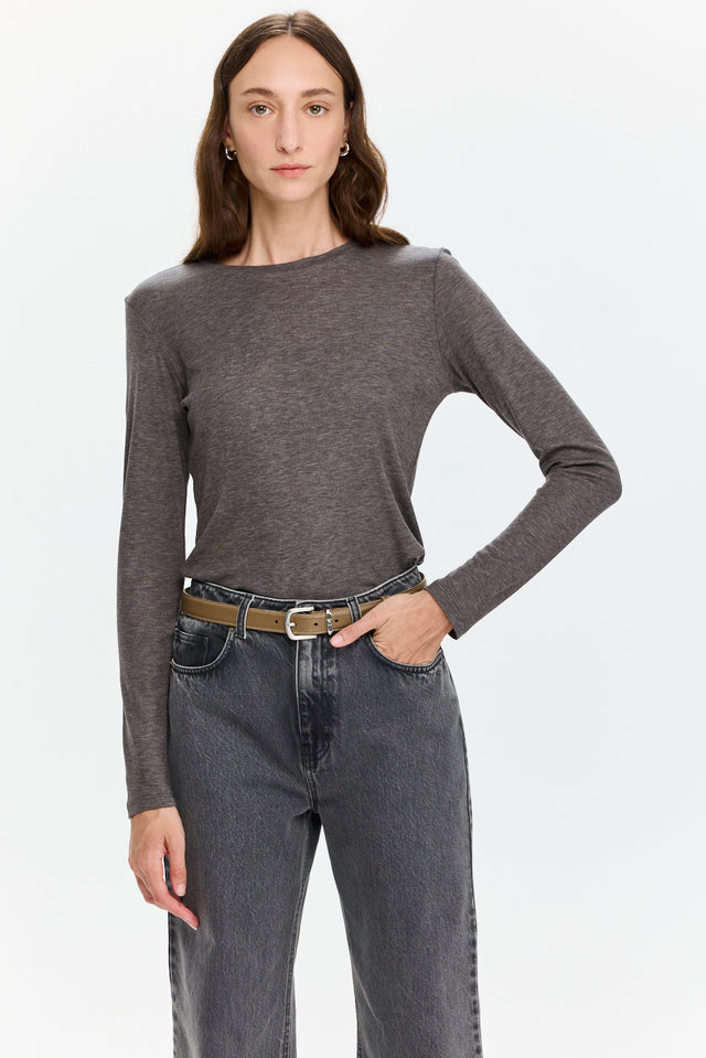 Mili Tencel Silk Top Grey