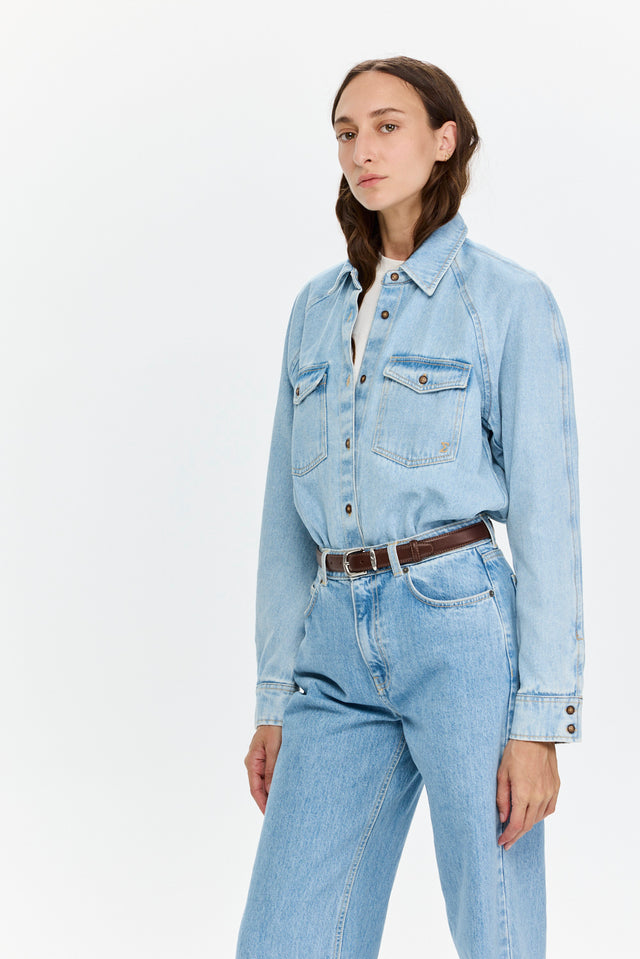 Denim Shirt Sky Blue