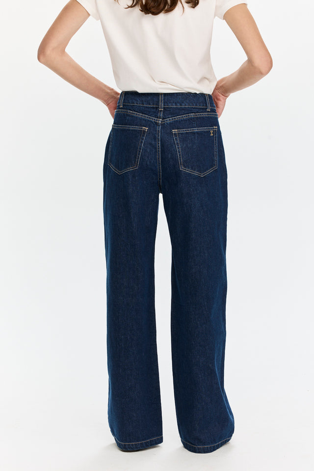 Wide Leg Denim Dark Indigo