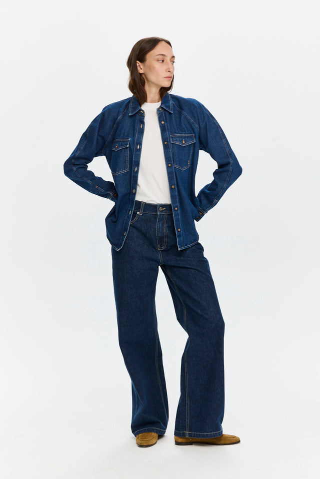 Denim Shirt Dark Indigo