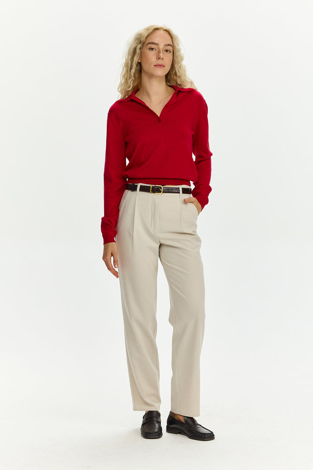 Harry Soft Pants Beige