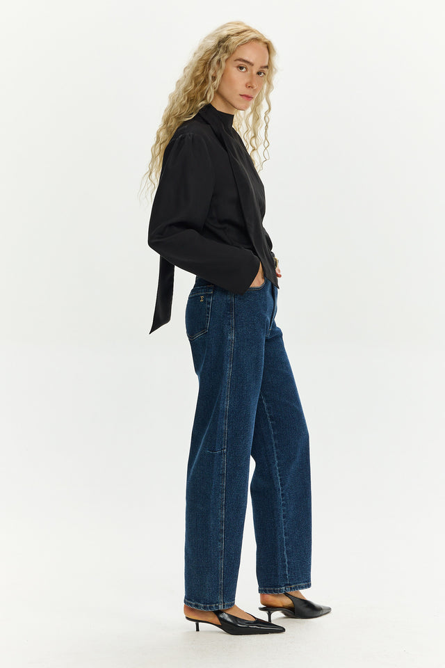 Barrel Leg Denim Indigo