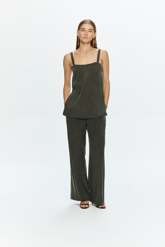 Alex Cupro Pants Olive