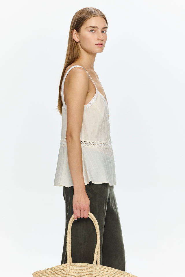 Emma Lace Top Creme