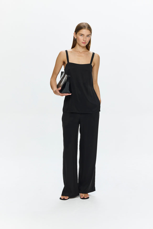 Alex Cupro Pants Black