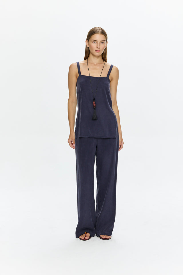 Alex Cupro Pants Navy