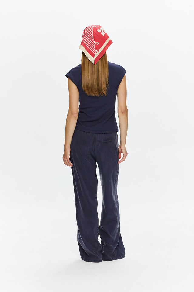 Alex Cupro Pants Navy