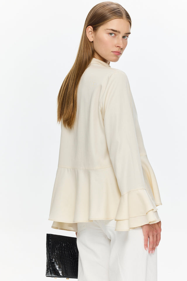 Pre-order: Charlotte Blouse Tencel Creme