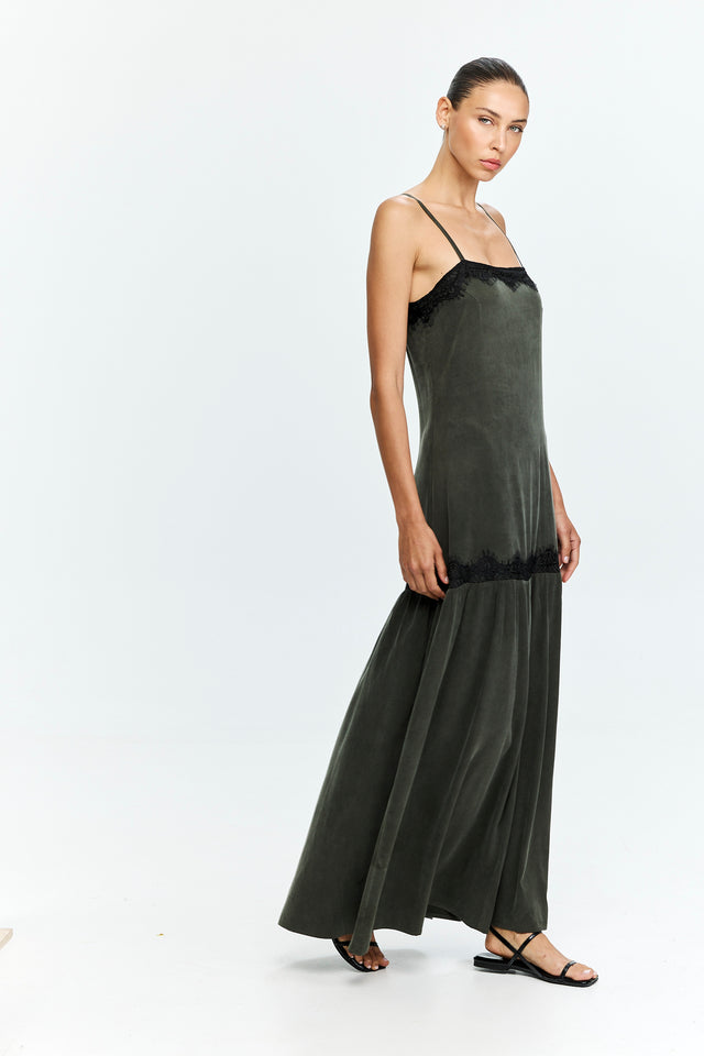 Charlie Lace Dress Olive