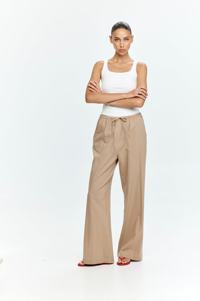 Uma Pants Cotton Tan