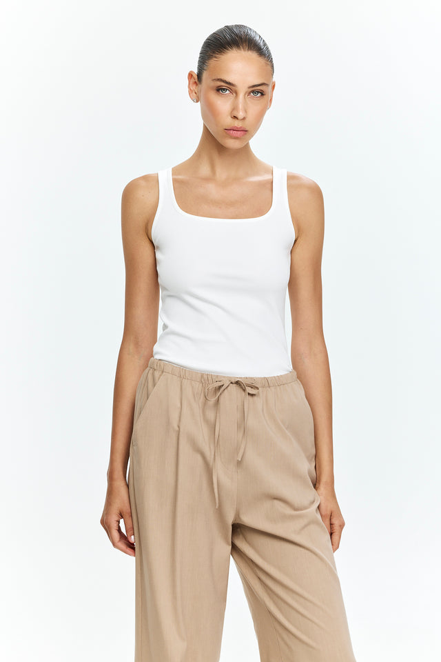 Chloe Tank Top White