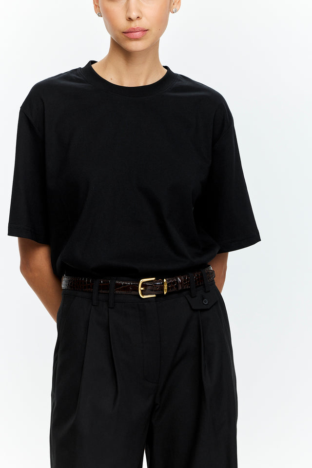 TRES Oversized T Black