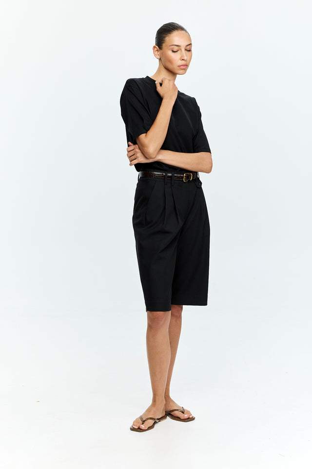 Noah Tencel Bermuda Black