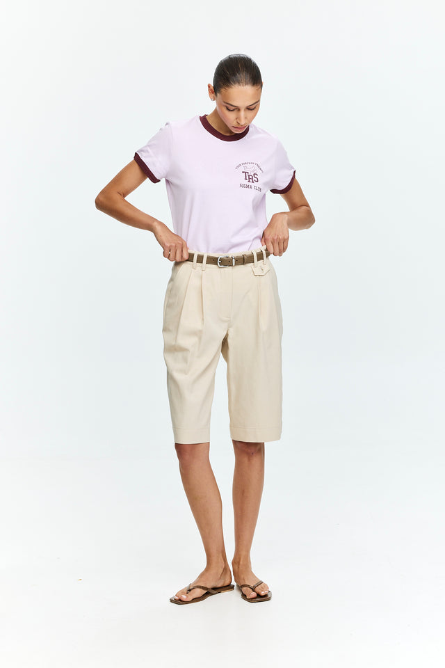 Tres Fitted T Pink Lavender Club