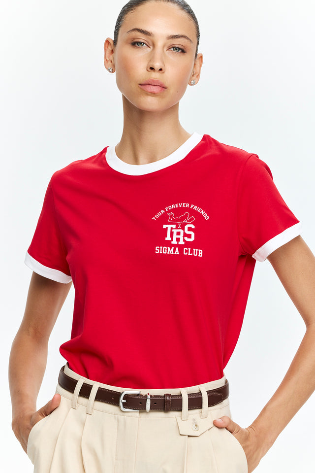 Tres Fitted T Red Club