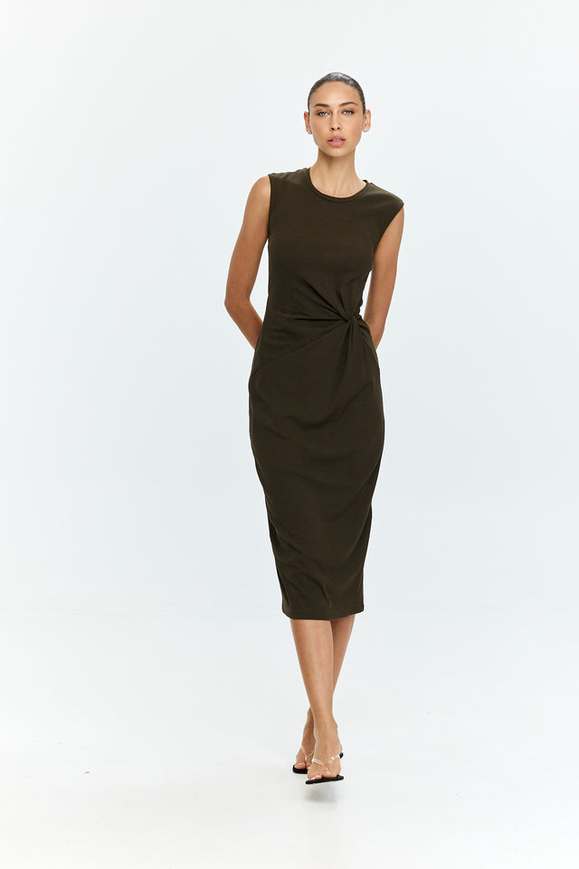 Lia Dress Dusty Brown