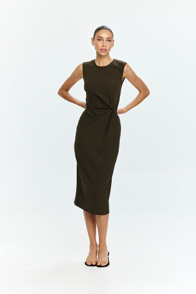Lia Dress Dusty Brown