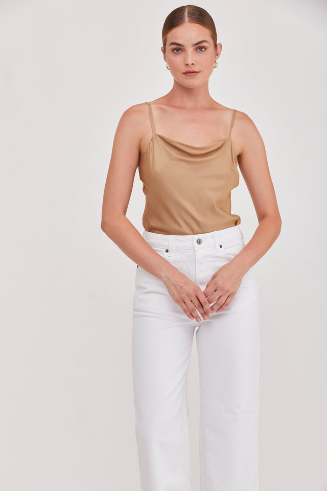 June Slip Tank Golden